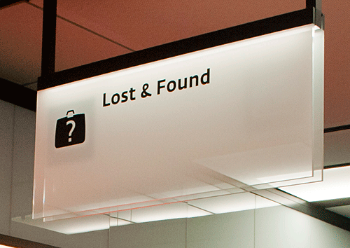 Офис Lost and Found в аэропорту 