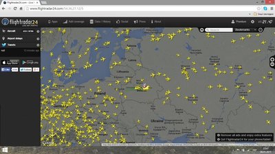 Санта був замічений у справах в польоті над Білорусією :)