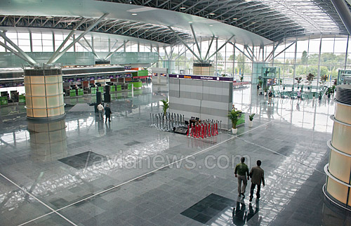 Check in hall terminal D Borispol Airport
