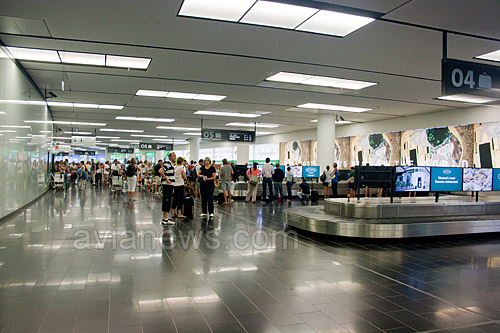 Luggage claim hall, Vienna Schwechat Airport