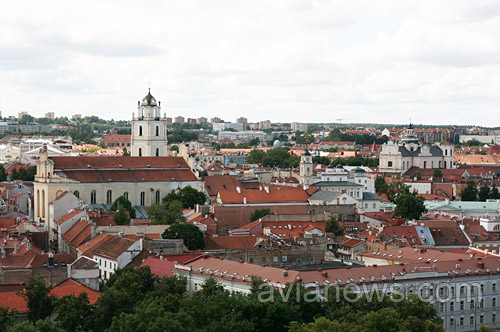 Вильнюс - панорама на старую часть города