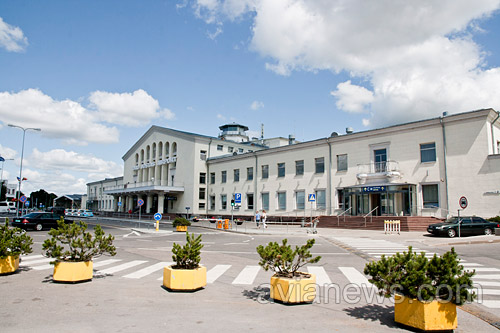 Зал прилета - старый терминал аэропорта Вильнюс