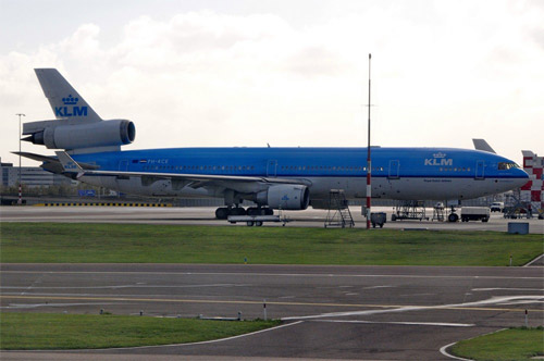 MD-11 авиакомпании KLM Audrey Hepburn в аэропорту Амстердама