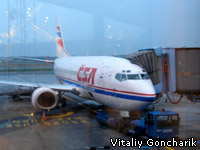 Boeing-737 "Чешских авиалиний" (Czech Airlines - CSA) в Копенгагене