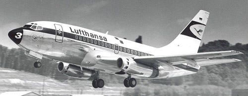 Boeing 737-100 в ливрее Lufthansa