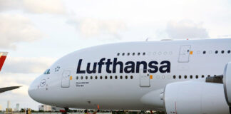 Airbus A380 of Lufthansa