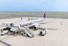 A Boeing 737 MAX 8 Qatar Airways