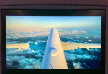 The tail camera on the Air Canada Airbus A321 provides high-resolution, real-time video of the aircraft exterior