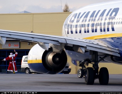 Santa Claus day at Wroclaw airport.