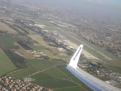 RyanAir, Rome - Brussels ( Charleroi ) <br />вид на Ciampino