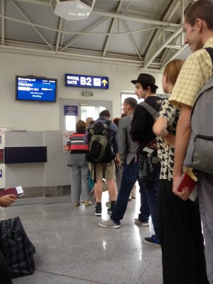 посадка в Брисполе