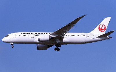 Боинг  В 787 компании  ДЖАЛ  в  Домодедово