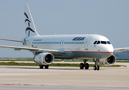 Самолет авиакомпании Aegean Airlines