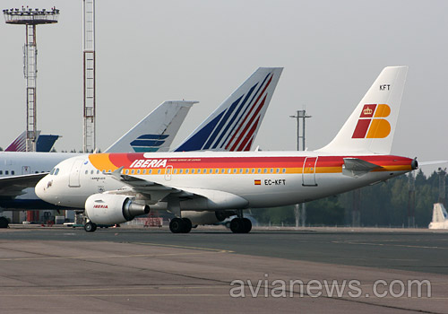 Самолет авиакомпании Iberia