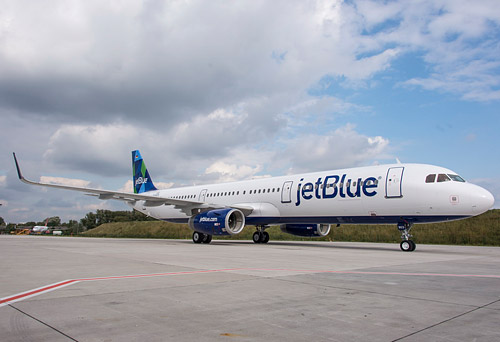 Airbus A321 авиакомпании jetBlue