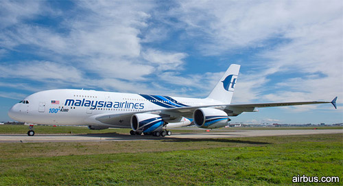   Airbus   100- - A380.     Malaysia Airlines