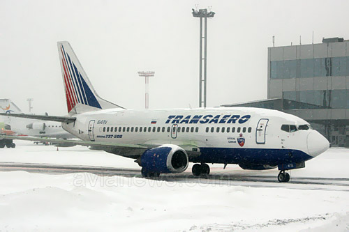 Самолет Boeing 737-500 авиакомпании Трансаэро