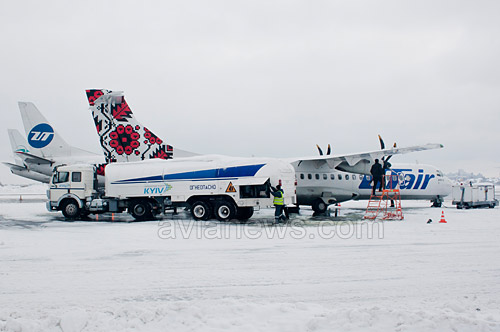 Самолет ATR-72 авиакомпании Ютэйр Украина