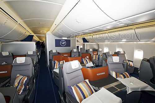 Boeing 747-800 Lufthansa business class