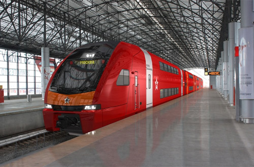 Аэроэкспресс 28 мая подписал договор на поставку двухэтажных поездов со швейцарской компанией Stadler Rail Group