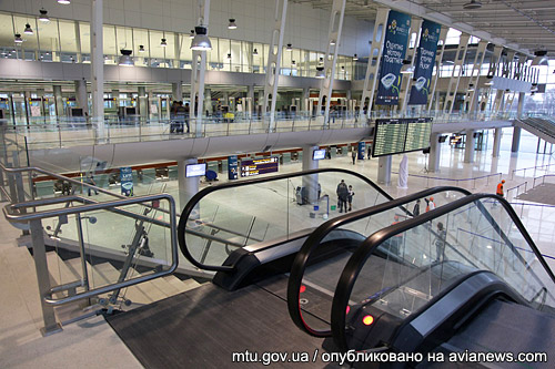 Check In and security New terminal at Lviv Airport
