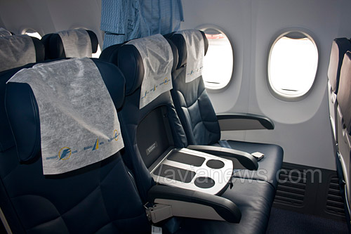 Бизнес-класс Boeing 737 Sky Interior UR-AAO авиакомпании АэроСвит