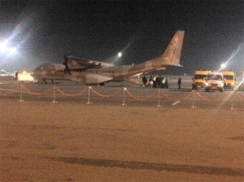 Польский военно-транспортный самолет Casa C-295 глубокой ночью 25 февраля вывез во Вроцлав раненых в столкновениях в Киев