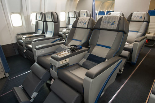 Салон бизнес-класса, Boeing 767-300 Авиалинии Харькова