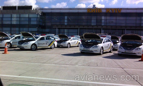 Hyundai Sonata в аэропорту Борисполь, которые передадут полиции