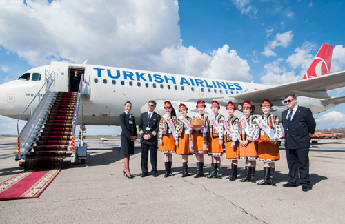 Самолет Turkish Airlines в Ивано-Франковске