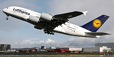 ^^ Первый Airbus A380 передан немецкой Lufthansa