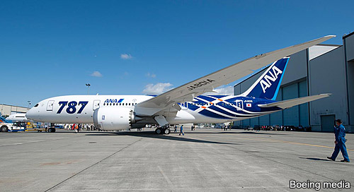 Первой авиакомпанией, которая начнет летать на Boeing-787, станет стартовый заказчик — японская ANA, которая заказала 50 "лайнеров мечты" в 2004 году.