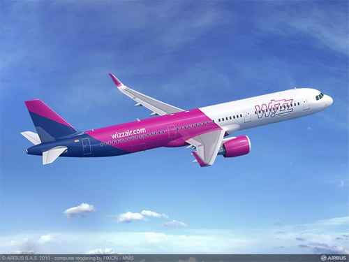 Airbus A321neo в ливрее Wizz Air