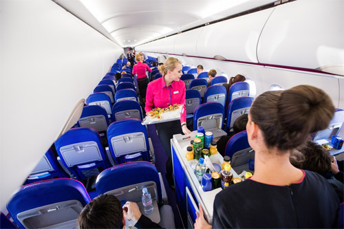 Новый салон Wizz Air в Airbus A321