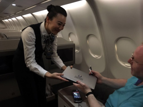 Пассажир бизнес-класса Turkish Airlines получает бесплатный ноутбук