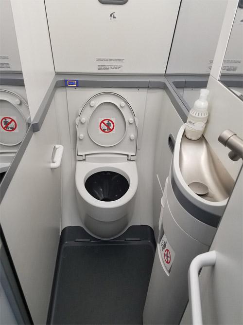 Туалет на Boeing 737 MAX American Airlines