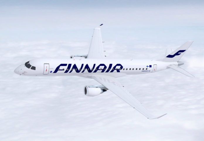 Embraer 190 в ливрее Finnair