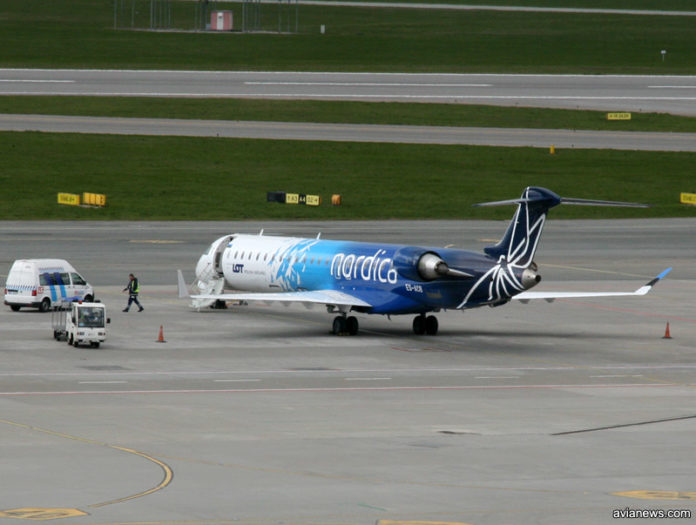 Самолет Bombardier CRJ 900 авиакомпании Nordica