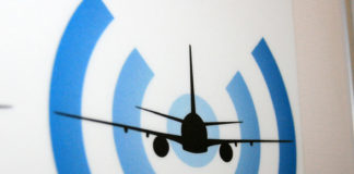 Знак Wi-Fi интернет в самолете