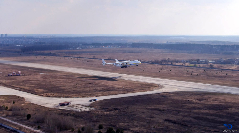 Вылет Ан-225 Мрия из Гостомеля