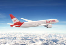 Boeing 777 Austrian Airlines в новой ливрее