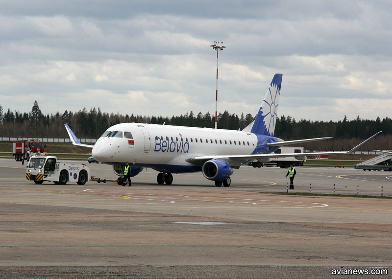 Embraer 175 "Белавиа" оснащен новым типом законцовок крыла