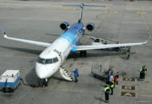 Самолет Bombardier CRJ 900 авиакомпании Nordica