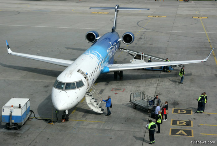 Самолет Bombardier CRJ 900 авиакомпании Nordica