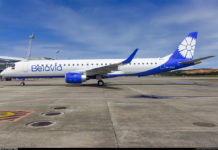 Embraer 195 "Белавиа" в новой ливрее авиакомпании