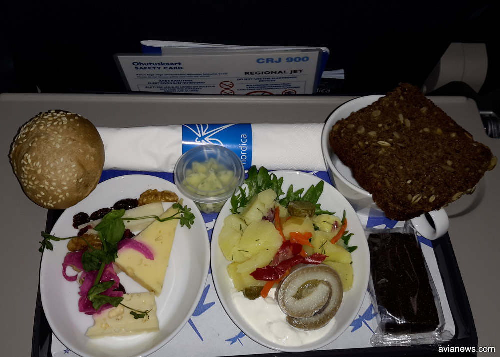 Питание Nordica в бизнес-классе