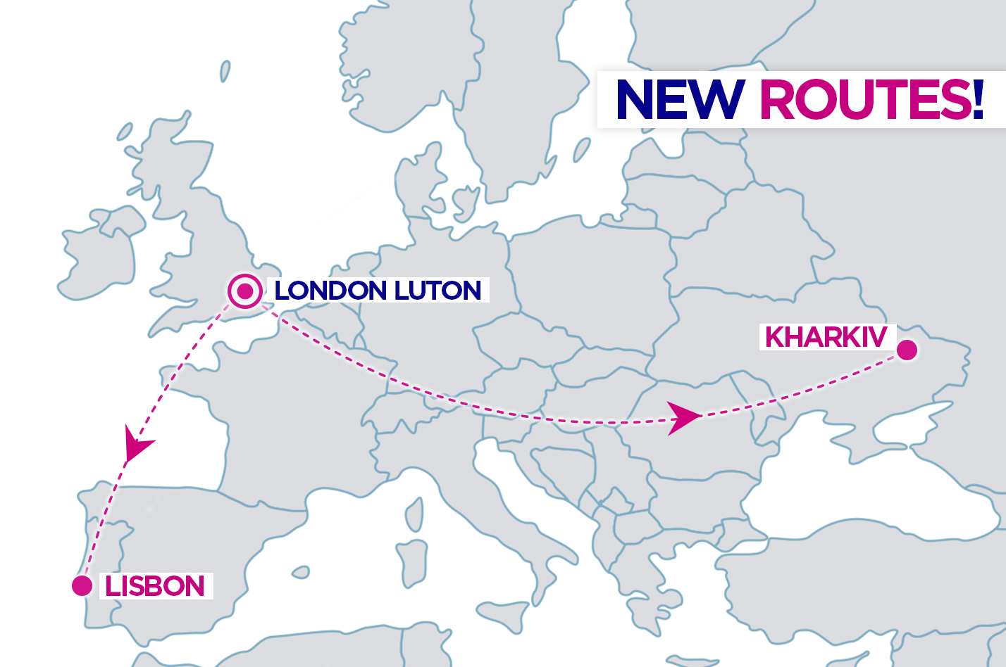 Новый рейс Wizz Air Харьков-Лондон (Лутон)
