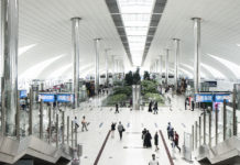 Зал вылета в терминале 3 аэропорта Дубая. Фото: Dubai Airports