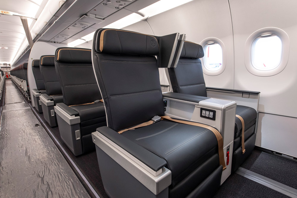 Бизнес-класс в самолете A321neo Turkish Airlines в конфигурации Cabin Flex