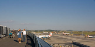 Обзорная площадка в аэропорту Вены